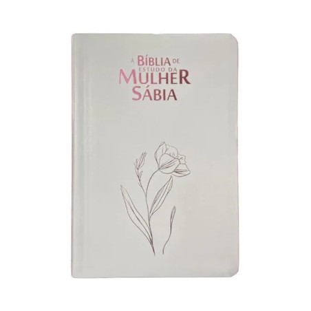Bíblia de Estudo da Mulher Sábia | ARC | Harpa Avivada | Capa Magnólia Branca